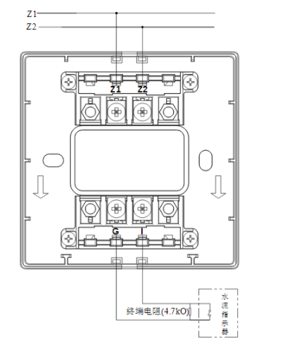 山西海灣消防GST-LD-8300B輸入模塊常開(kāi)無(wú)源觸點(diǎn)接線圖